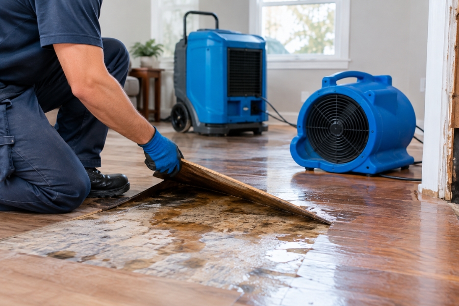 Dry Affected Materials Thoroughly