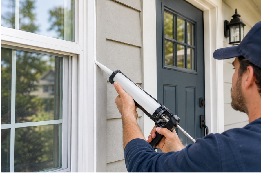 Seal Windows and Exterior Doors