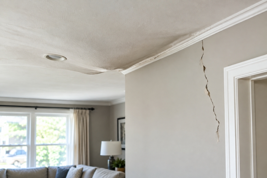 Watch for Sagging Ceilings or Walls