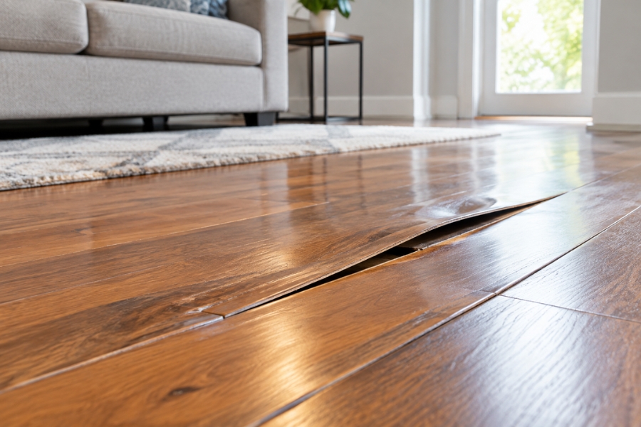 Watch for Warped or Damaged Flooring